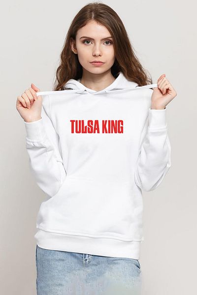 Tshirthane Tulsa King Letter White Women's 3Ip Hooded Sweatshirt