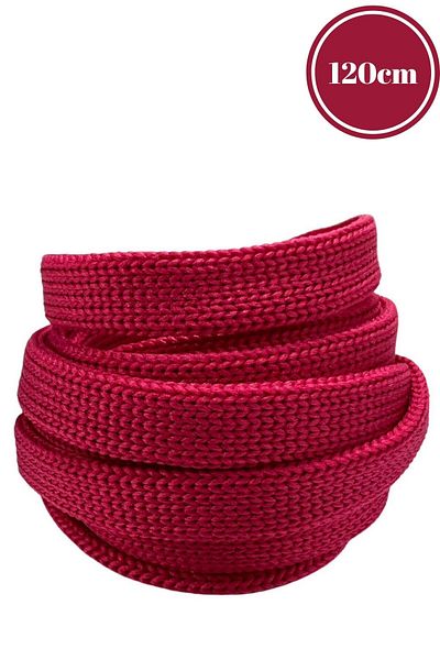 Mag Shoes Care Fuchsia Ironed Sports Shoelaces. 120cm. 1 Pair. 2 Pieces.