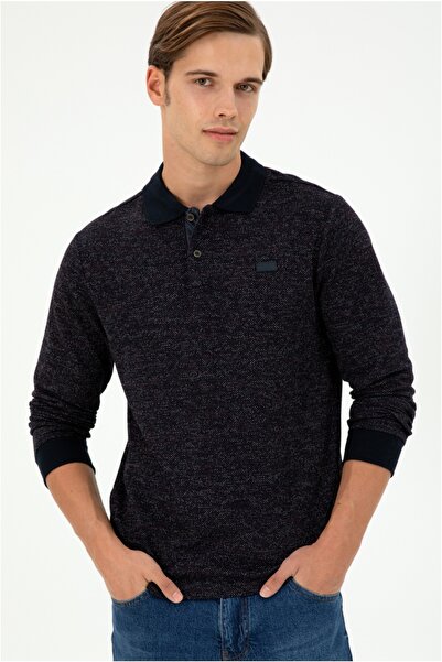 U.S. Polo Assn. Ανδρικό φούτερ με γιακά πόλο κανονικής εφαρμογής U.S. Polo Assn (ενδύματα εργασίας)