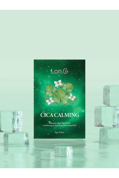 Long Lon.G K-Beauty 5 Pieces Cica Extract Skin Soothing Authentic Real Glow Face Mask