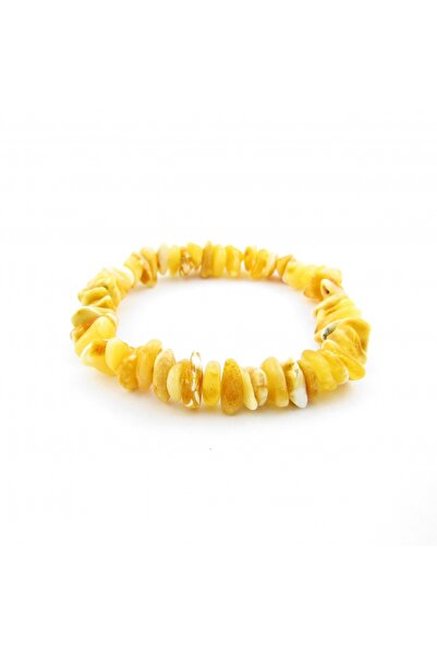 Adult Amber Bracelet Certified Original Matte Yellow Color Sequence Series