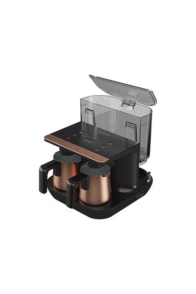 Arçelik Steel Coffee Pot Automatic Turkish Coffee Maker with Premium Indiksuyon Heating Technology