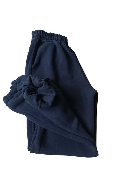 balkonda High Waist Pocket Regular Leg Unisex Sweatpants - 3 Thread Cotton Raised Bae5-1