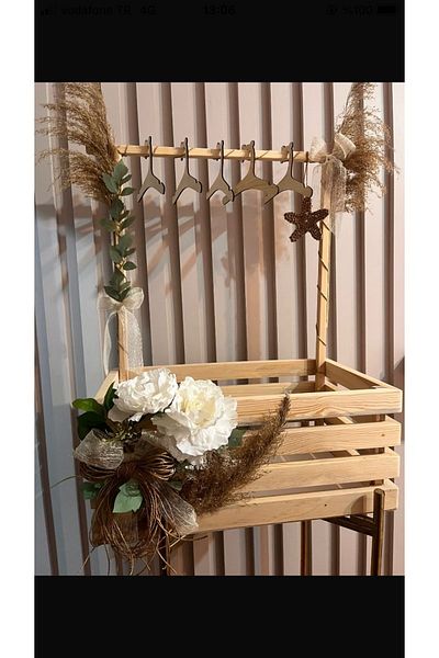 Özçelik Lambiri Dein Garten Newborn Gift Wooden Basket