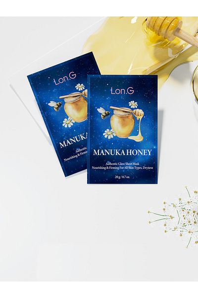 Long Lon.G K-Beauty - 5 Pack Manuka Honey Revitalizing Face Care Mask
