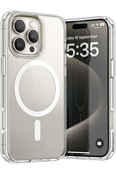 EDELFU حافظة حماية لهاتف آيفون 16 برو [2024] من ماج سيف لا تبهت من الخلف، صلب...