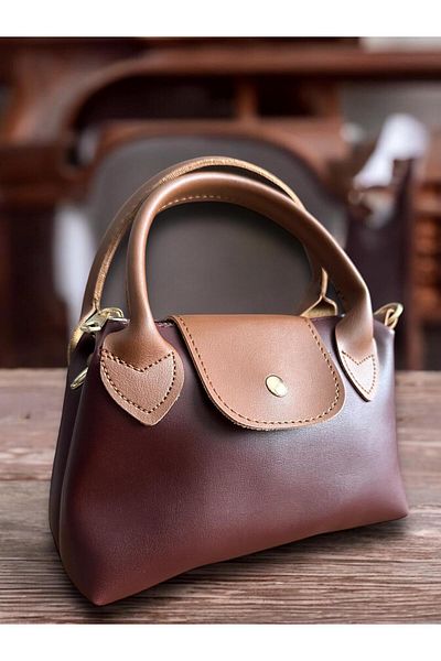 RumyaCollection Mini Party Burgundy Women's Hand and Shoulder Bag