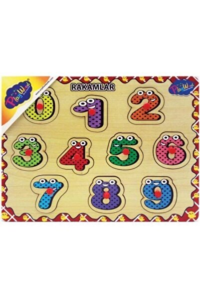 Genel Markalar Marka: Playwood Ahşap Tutmalı Rakamlar Puzzle Kategori: Ahşap Oyuncaklar