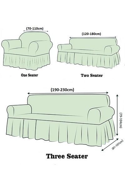 Evory Home Sofa Cover Jacquard 4 Pieces Set of 7 Seater (3+2+1+1) Slip Resistant Furniture Protector