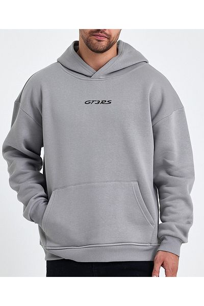 Uniquetex Unisex Oversize Φούτερ Hoodie - Car Printed PRSCH