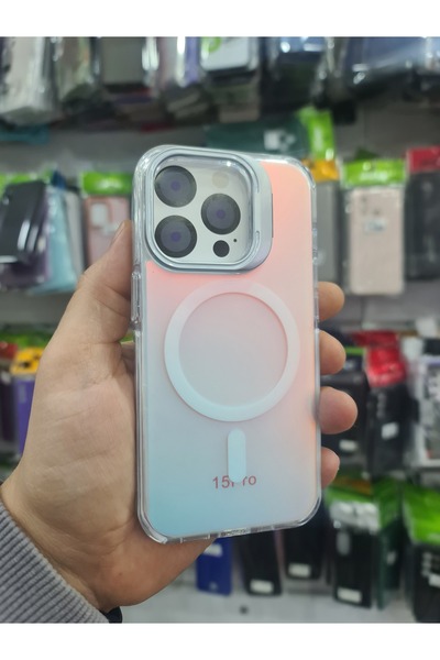 OEM iPhone 15 Pro Uyumlu Rombica Lotus Premium Magsafe & Stand