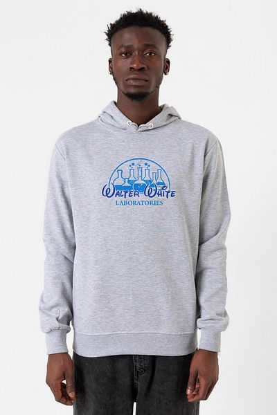 Tshirthane Ανδρικό φούτερ με κουκούλα 3ip Breaking Bad Walter White Laboratories Grimelanj