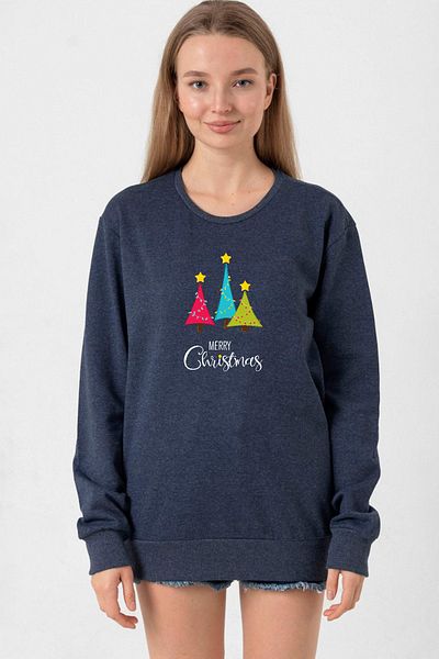 Tshirthane Merry Christmas Indigo Women's 2Ip Sweatshirt
