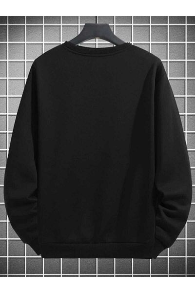 FULL TOLERANCE Unisex Women Men Harry Potter Printed Crew Neck Black Sweatshirt