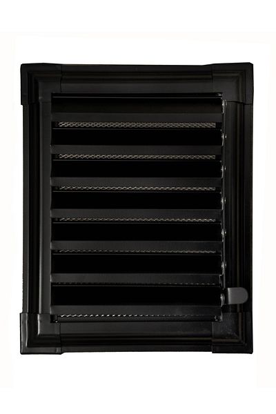 Panjur DÜNYASI 35 X 35 Black Bathroom Wc Vent Louver
