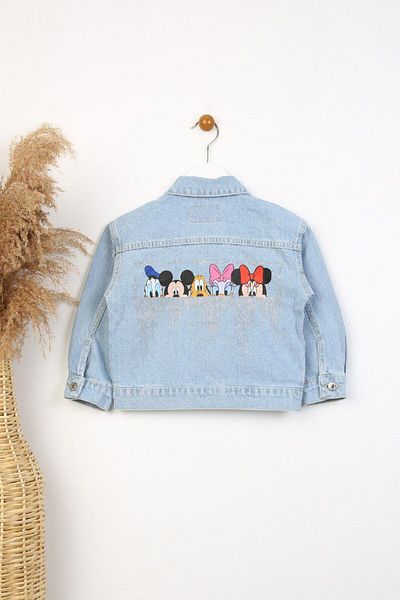 hira kids collection Jachetă de blugi pentru fetiță cu pietre în spate