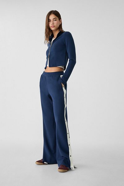 Stradivarius Soft Trousers with Side Button