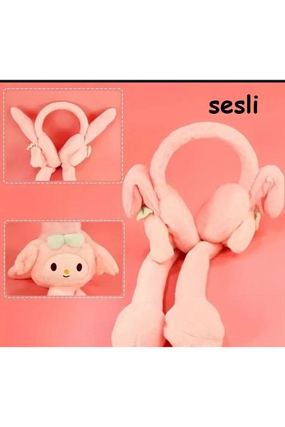 EBMER Shield Ears Moving Plush Headset Cool Plays High Plush Quality Headphone with Sound