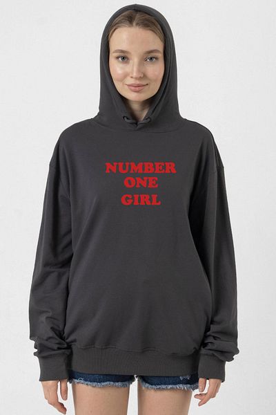 Tshirthane Rose Number One Girl - Smoked Women's Hoodie 2Ip