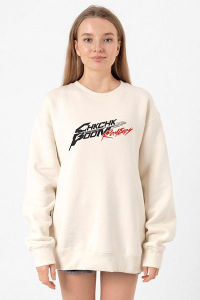 Tshirthane سويت شيرت نسائي من Stray Kids Chk Chk Boom Ecru 2ip
