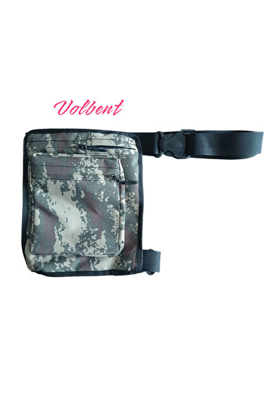 Volbent Motosiklet Kurye Sürücü Bacak Çantası İki Gözlü