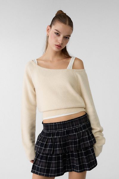 Stradivarius Asymmetrical Knitwear Sweater