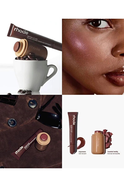 rhode Toasted Teddy Allık & Espreso Lip Tint Set