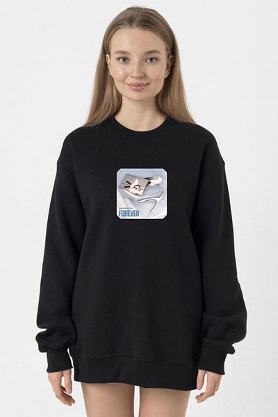 Tshirthane Babymonster Forever Black Women's 2Ip Sweatshirt
