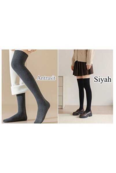 izaycollection 2 части вълнени зимни пенирани памучни чорапи