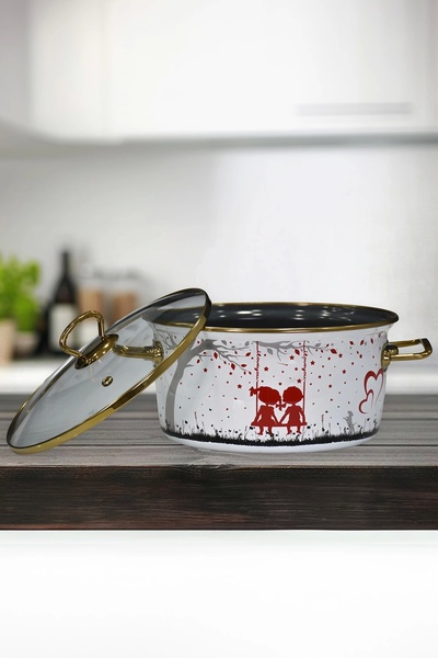 PR HOME Love Emaye Frying Pan 22 cm