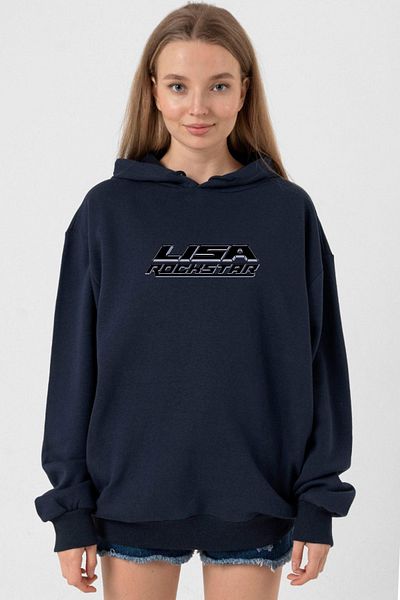 Tshirthane Lisa Rockstar Women - Navy Blue 3Ip Hoodie