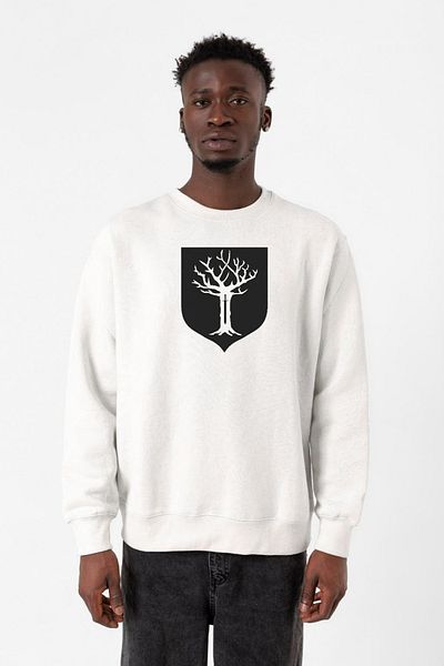 Tshirthane Ανδρικό φούτερ Got House Forrester White 2ip