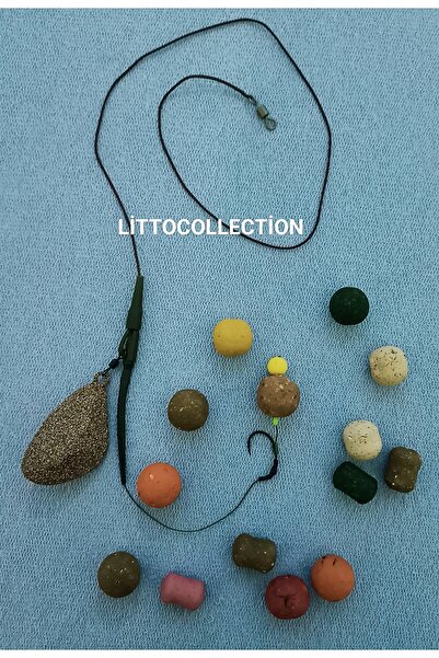 LittoCollection Lead Core'lu Boilili Sazan Rig Takımı ( Kenevir Aromalı 18 Mm Boili )