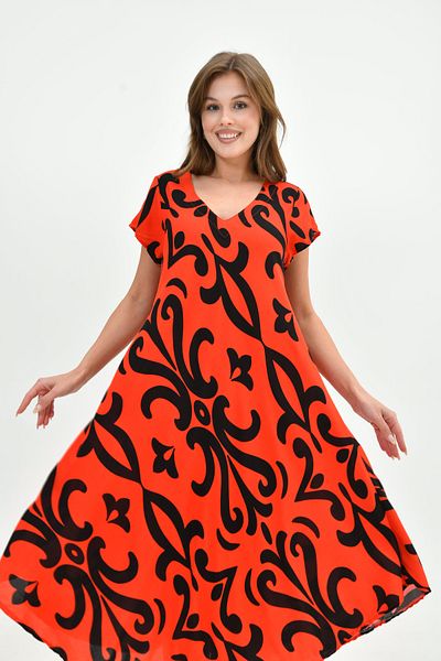Butik Rochie Picasso din viscoză de vară multicoloră pentru femei – ușoară, confortabilă, ocazională șic