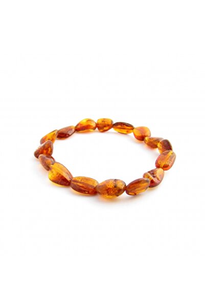 Arden Global Yetişkin Kehribar Bileklik Sertifikalı Orijinal Çay Renk Sıra Dizi