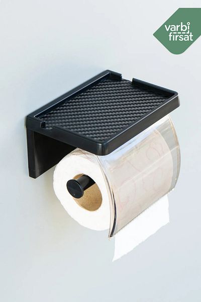 Varbifırsat Plastic Hanging Toilet Paper - Adhesive and Napkin Holder Organizer