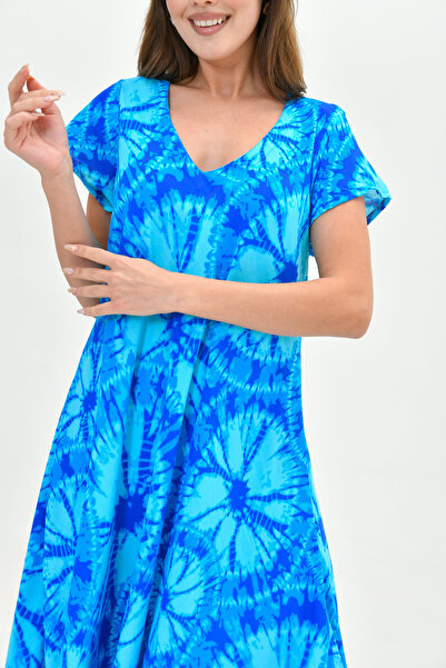 Butik Rochie Picasso din viscoză de vară multicoloră pentru femei – ușoară, confortabilă, ocazională șic