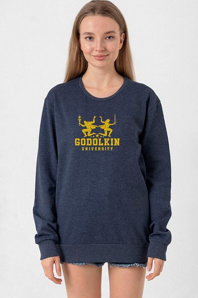 Tshirthane Gen V Godolkin University Logo Indigo Women's 2Ip Sweatshirt