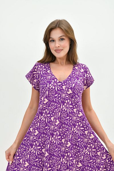 Butik Γυναικείο πολύχρωμο καλοκαιρινό φόρεμα βισκόζης Picasso – ελαφρύ, άνετο, casual κομψότητα