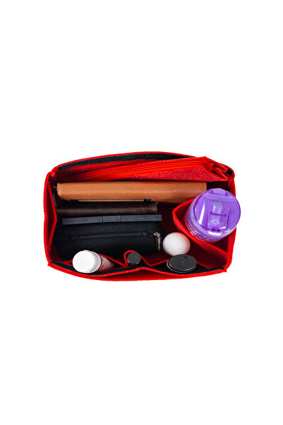 MARJİNAL W CLUB Red Color Zippered Interior Organizer Bag