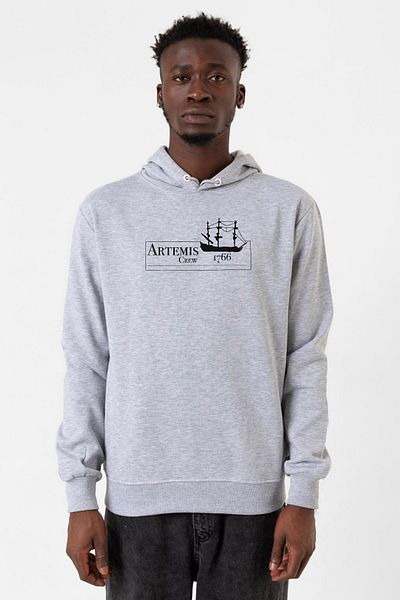 Tshirthane Ανδρικό φούτερ με κουκούλα 3 κορδονιών Outlander Artemis Crew Grimelanj
