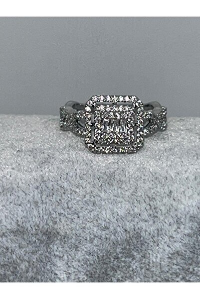 ZD JEWELRY Çelik 316 l kararmaz baget kesim zirkon taşlı şık tasarım ayarlana...