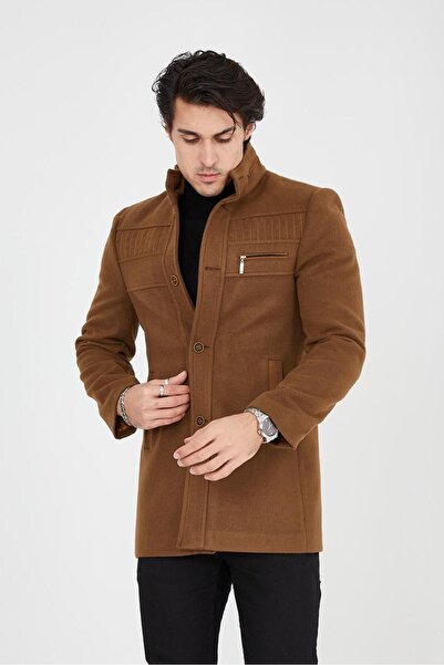 DC DRESS UP CLUB Ezel Slim Fit палто с дълъг врат и дълъг ръкав 330