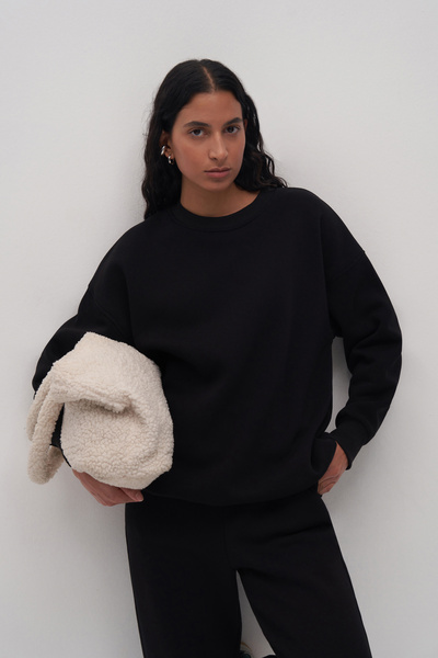 Mathilda Store Siyah Basic Oversize Sweatshirt