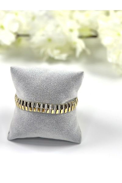 Store 316L Steel Row Gold Silver Tarnish-Free Bracelet