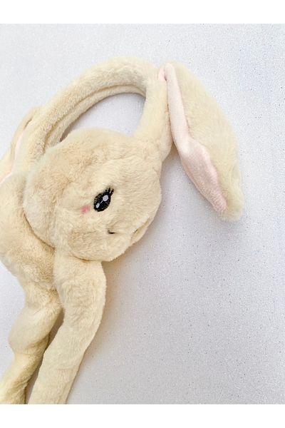 SHEKER HOME Dark Cream Plush Headset - Movable Mechanism