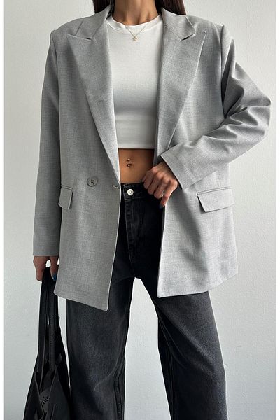 Bak'ap Oversize Daddy Premium Lined Blazer Jacket