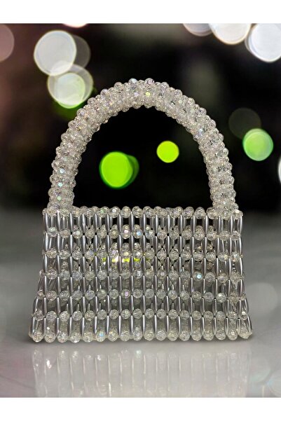 Butik GRİ KRİSTAL ÇANTA