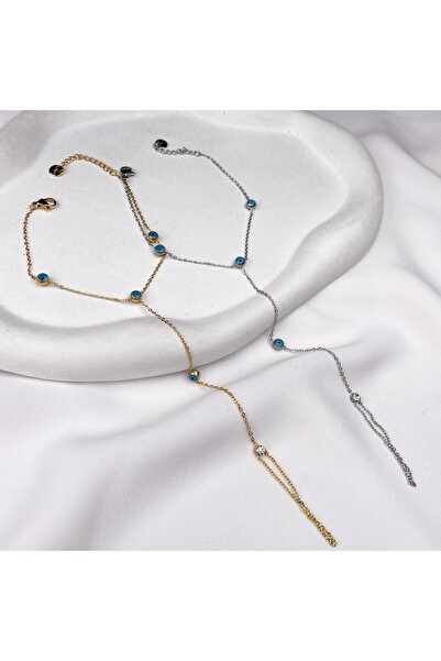 CA SHOPPİNG سوار من الفولاذ المقاوم للصدأ المقاوم للصدأ مع خرز عين الشر