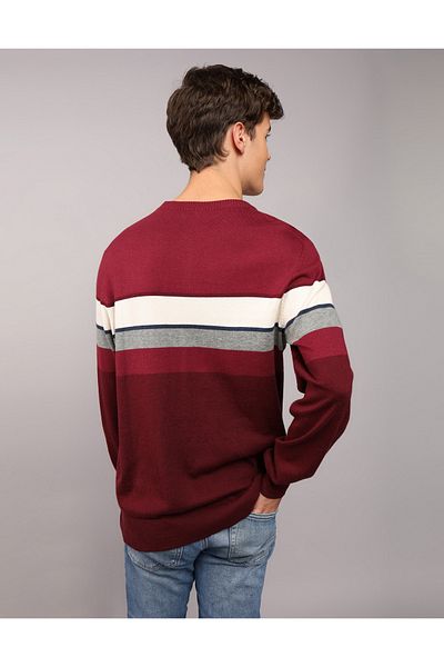 AMERICAN EAGLE AE Striped Crew Neck Sweater